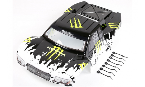 5SC Body Shell - Black & Green |