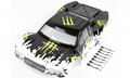5SC Body Shell - Black & Green |