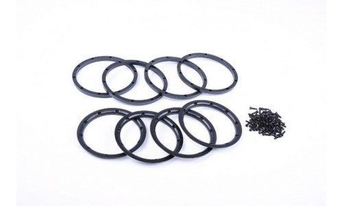 Metal Beadlocks 5B Black - 8 Pcs | Rovan Sports