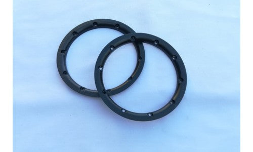 Metal Outer Beadlocks 5B Black - 2 Pcs | Rovan Sports