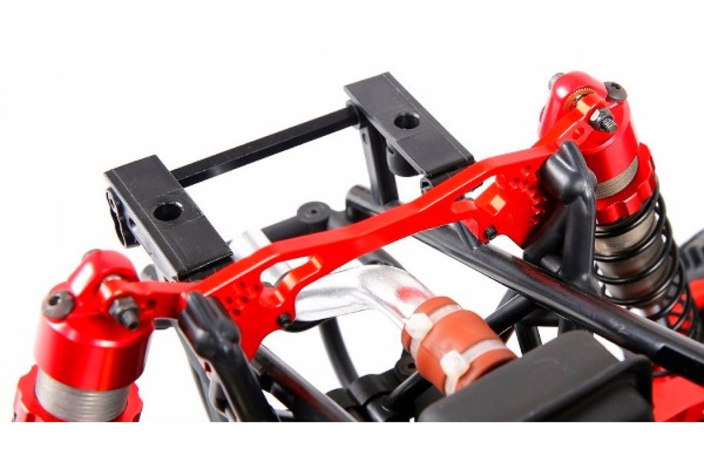Adjustable CNC Rear Shock Mount - SILVER | Rovan Sports
