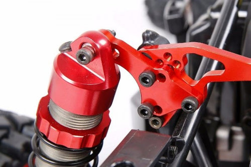 Adjustable CNC Rear Shock Mount - RED | Rovan Sports