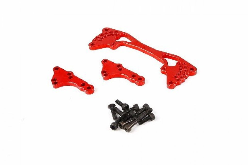 Adjustable CNC Rear Shock Mount - RED | Rovan Sports