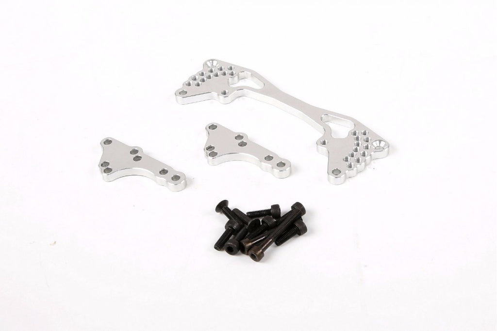 Adjustable CNC Rear Shock Mount - SILVER | Rovan Sports