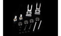 Alloy CNC Rear Hub Carrier Set - SILVER | Rovan Sports