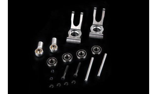 Alloy CNC Rear Hub Carrier Set - SILVER | Rovan Sports