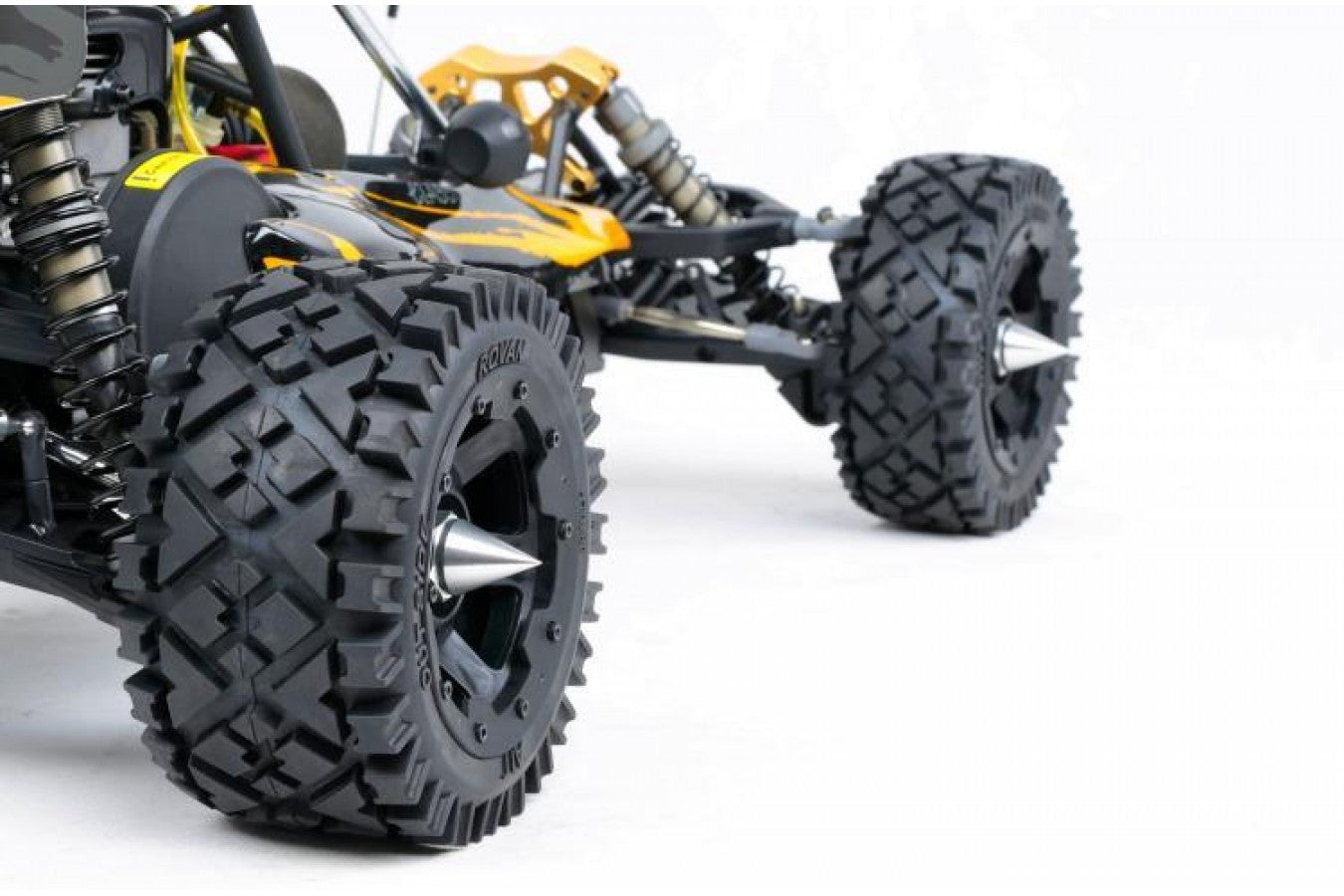 Spiked Solid Wheel Nuts - SILVER | Rovan Sports