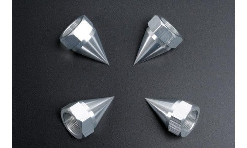 Spiked Solid Wheel Nuts - SILVER | Rovan Sports