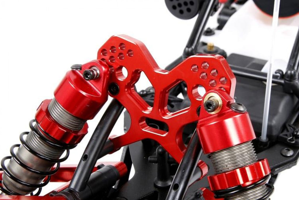 Adjustable CNC Alloy Front Suspension Mount - SILVER | Rovan Sports