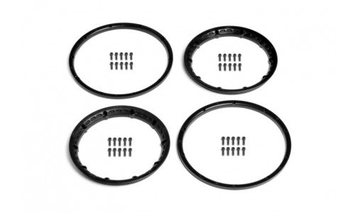 HPI Heavy Duty Beadlock Set 4Pcs - BLACK| DDM